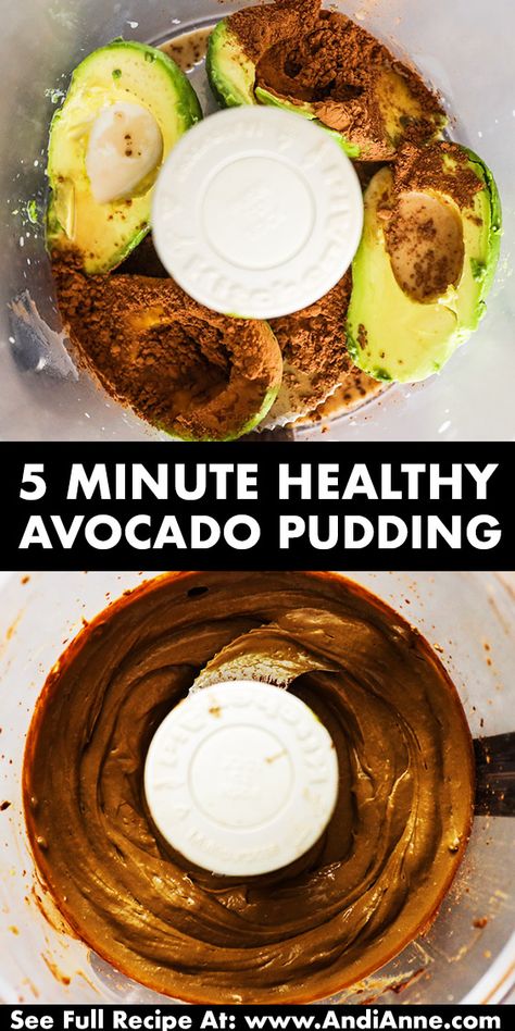 Avocado Chocolate Protein Pudding, Avocado Cacao Pudding, Keto Avocado Pudding, Recipes With Frozen Avocado, Avocado Pudding Recipe, Frozen Avocado Uses, Avocado Pudding Chocolate, Avacado Chocolate Pudding, Avocado Hacks