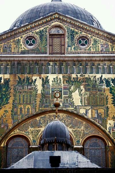 Arab Decoration, Comercial Interior Design, Umayyad Mosque, The Doors Of Perception, Damascus Syria, Haifa, Architecture Old, Ancient Architecture, Historical Place