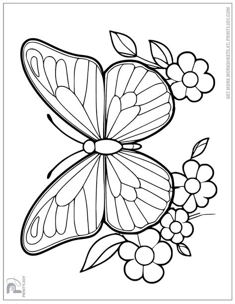 Butterfly Coloring Pages Free Printable thankyouprintable #halloweencoloringfun Colouring Pages Butterfly, Free Printable Butterfly Coloring Pages, Butterfly For Coloring, Butterfly Coloring Sheet, Free Butterfly Coloring Pages, Cute Simple Coloring Pages, Butterfly Images Printable, Printable Drawings To Color, Butterfly Outline Printable