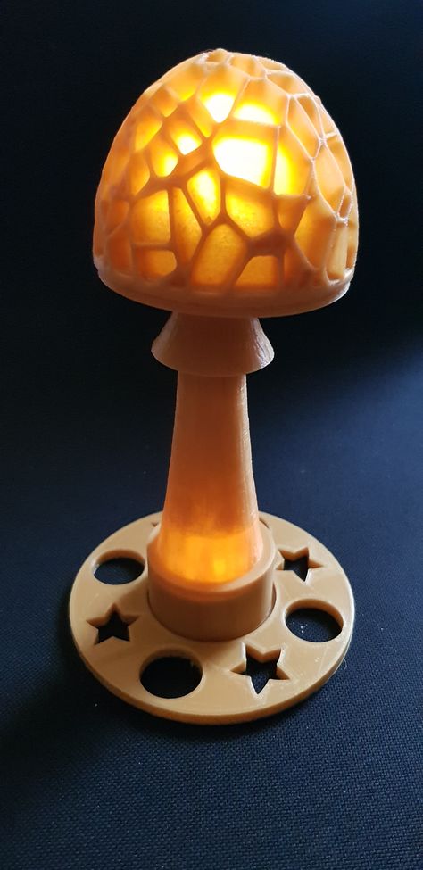 double led mushroom by Innofil - Thingiverse 3d Printed Mushroom, Mushroom 3d, 3d Printer, 3d Print, Have Fun, 3d Printing, Printer, Stuffed Mushrooms, Led