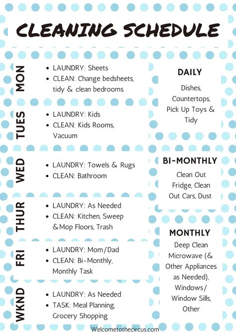 Free printable weekly cleaning schedule! You can print this weekly cleaning schedule to get organized and simplify your cleaning routine! I love this one because it is basic, simple and perfect for busy moms. #freeprintables #cleaning #cleaningtips #cleaningschedule #organization Cleaning Schedule Editable Free, Weekly Cleaning Schedule For Working Moms Chore Charts, Family Cleaning Schedule Charts Weekly Chores, Easy Cleaning Routine, Cleaning Schedule For Working Couple, Basic House Cleaning Checklist, Basic Cleaning Schedule, Daily And Weekly Cleaning Schedule, Weekly Cleaning Schedule Printable Free