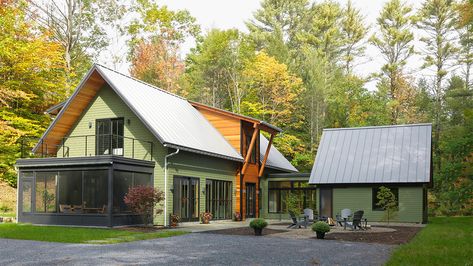 Fish Camp House, Cabin Addition, Land House, Michigan Cottage, Ranch Ideas, Fine Homebuilding, Camp House, The Adirondacks, Farm Houses