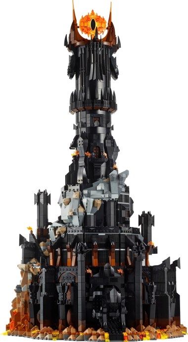 LEGO 10333 The Lord of the Rings: Barad-dûr Barad Dur, Lego System, The Dark Tower, Lego Creative, Throne Room, Lego News, Movies By Genre, Lego Architecture, Lego Models