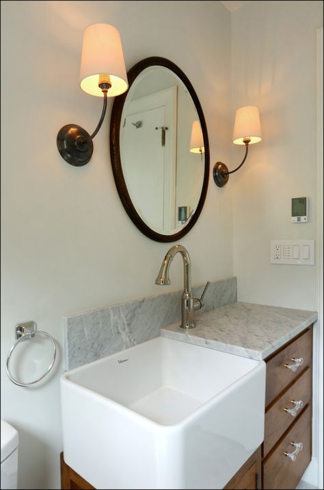 Houzz Bathroom, Modern Bathroom Light Fixtures, Bathroom Recessed Lighting, Modern Bathroom Vanity Lighting, Deep Sink, Small Bathroom Sinks, Modern Bathroom Lighting, Small Bathroom Vanities, Unique Bathroom