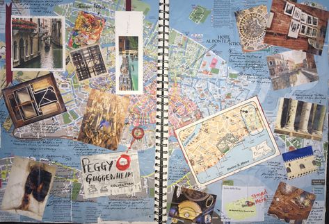 Venice GCSE art Gcse Art Travel, Journeys Art, Sketchbook Landscape, Art Coursework, Textiles Sketchbook, Peggy Guggenheim, Art Alevel, Gcse Art Sketchbook, Gcse Art