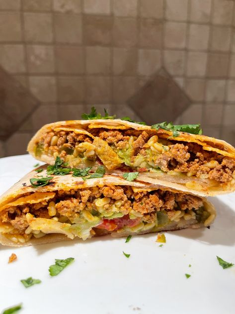 Creamed Turkey, Cholula Hot Sauce, Crunch Wrap, Rotel Tomatoes, Recipe Generator, Pickling Jalapenos, Shredded Lettuce, Taco Recipes, Cilantro Lime