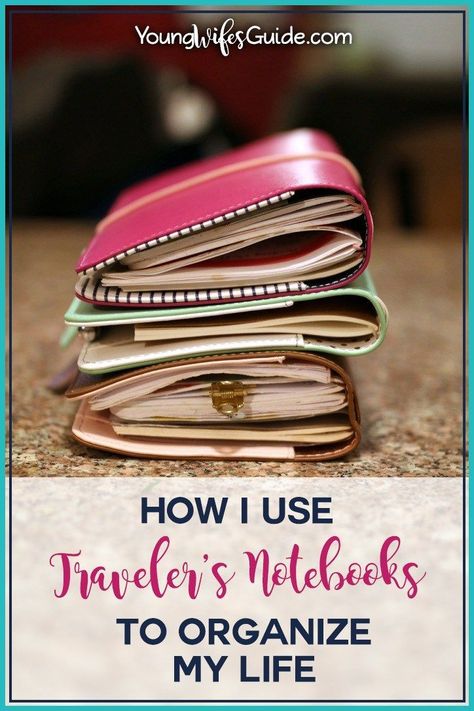 I've always been a pen and paper type of gal. And I've always used a traditional planner to keep track - but I've never found a system that works perfectly for me. Until now! Come on over and see my weird and fun new way of planning: in my traveler's journals!! https://youngwifesguide.com/how-i-use-travelers-notebooks-to-organize-my-life-ywgtv-episode-9/ Make A Planner From A Notebook, Travel Journal Ideas Travelers Notebook, House Notebook, Organize Planner, Organize My Life, Journal Organizer, Travel Journal Ideas, Homemaking Skills, Journaling Tips