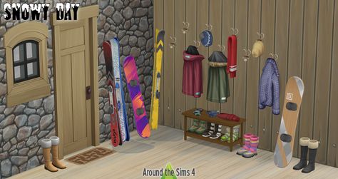 Around The Sims 4, Kids Winter Outfits, Sims 4 Cc Shoes, David Sims, Go Skiing, Best Sims, Sims 4 Build, Snowy Day, The Sims4