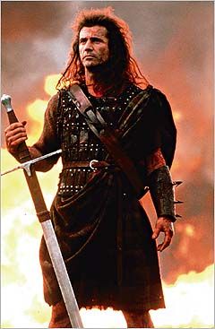 Sir William Wallace Scottish Warrior, William Wallace, Men In Kilts, Mel Gibson, Kevin Costner, Andrew Lincoln, Actrices Hollywood, Movie Costumes, The Villain