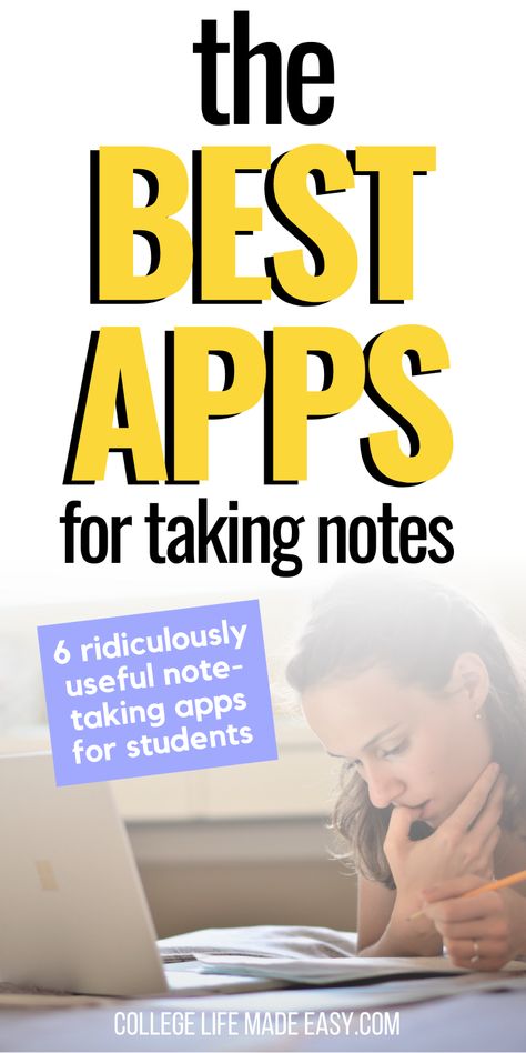 Note Taking Apps For Laptop, Best Note Taking Apps For Laptop, Free Note Taking Apps, Best Notes App, Apps For Students, Note Taking Apps, College Success, Teaching College, Notes App