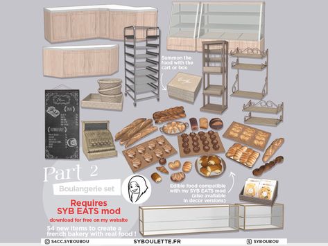 Sims 4 Cc Veterinary, Sims 4 Cc Cafe Furniture, Sims Objects Cc, Sims 4 Vet Cc, Sims 4 Cc French, Sims 4 Cafe Cc, Sims 4 Cc Kitchen Set, Sims 4 Bakery Cc, Sims 4 Interior Cc