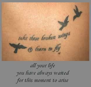 I'd get this tattoo! Blackbird Tattoo Beatles, Beatles Inspired Tattoos, Blackbird Tattoo, Bird Tattoo Ribs, Black Bird Tattoo, Flying Bird Tattoo, Flying Tattoo, Lyric Tattoos, Broken Wings