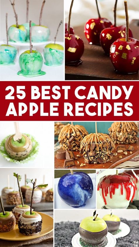 Candy Apple Flavors, Different Candy Apples, Caramel And Candy Apples, How To Make Gourmet Caramel Apples, Dipped Apples Diy, Diy Candy Apples How To Make, Gourmet Apples Ideas, Halloween Caramel Apples Ideas, How To Make Candy Apples