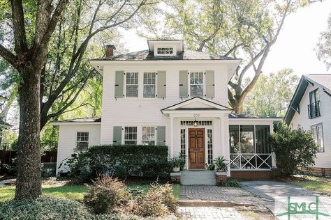 309 E 48th St, Savannah, GA 31405 | MLS #317946 | Zillow Savannah Georgia Homes, Colonial Exterior, Georgia Homes, Perfect House, Cozy Farmhouse, Savannah Georgia, Sims 4 Houses, Sims House, New York New York