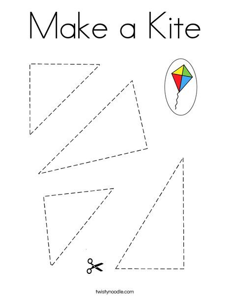 Make a Kite Coloring Page - Twisty Noodle Kite Crafts Preschool, Kite Craft Kindergarten, Letter K Crafts For Preschoolers Kite, Make A Kite For Kids Simple, Kite Worksheets For Preschoolers, Kite Pattern Templates, Kite Template Pattern Free Printable, Diamond Crafts Preschool, Kite Crafts For Kids Preschool