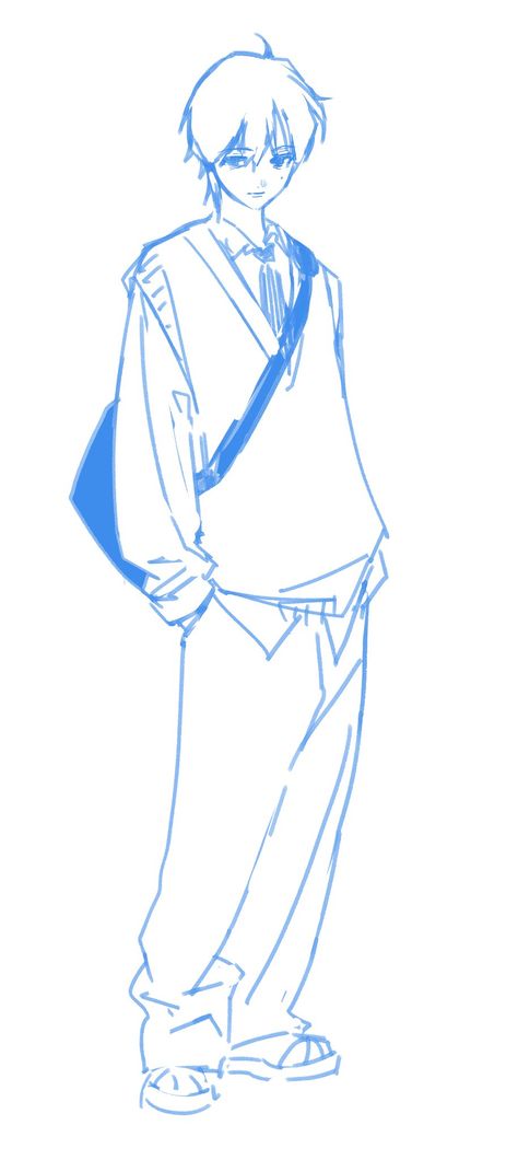 Nonchalant Pose Reference, Manga Pose Reference Male, Men Sketch Poses, Male Anime Poses Reference, Manga Boy Drawing Sketch, Holding Sign Drawing Reference, Sleeves Reference Drawing, Studying Pose Reference, Pose Idea Drawing