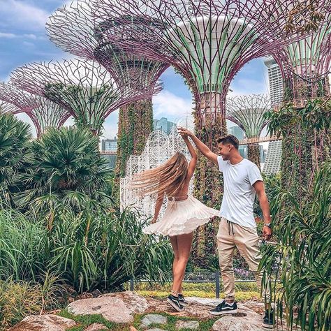 ♡ We love this moment @coupletravtheworld created in Singapore 🇸🇬 ↡ Remember to tag us or use #creativetravelcouples for YOUR chance to be featured! #Regram via @www.instagram.com/p/BqzsOPln8gy/ Singapore Vacation, Dancing Princess, Singapore Travel Tips, Singapore Itinerary, Singapore Photos, Singapore Travel, Couple Photoshoot Poses, Gardens By The Bay, Bali Travel