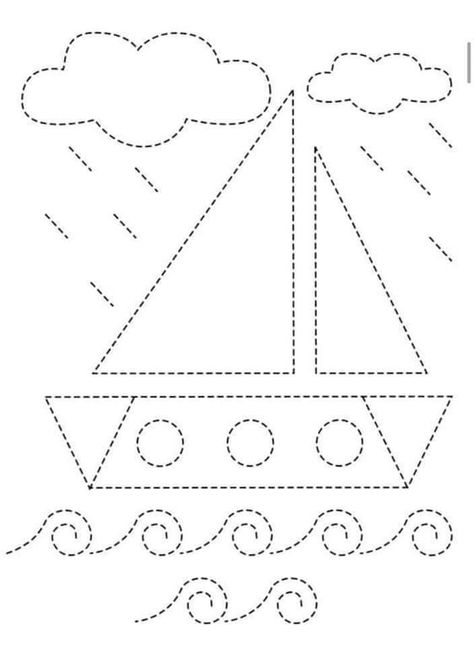 Shapes Tracing Worksheets Preschool, Fun Worksheets For Kids, Preschool Tracing, Kids Worksheets Preschool, Pre Writing Activities, Tracing Worksheets Preschool, Free Preschool Worksheets, Preschool Activities Toddler, Baby Learning Activities