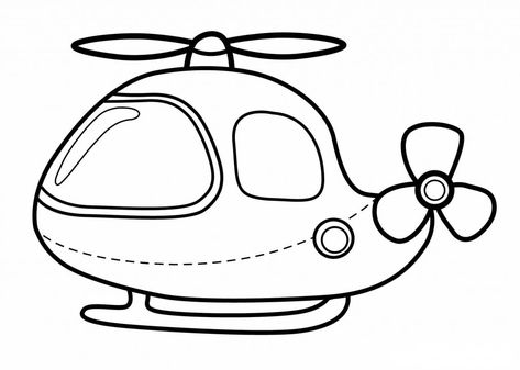 Free Helicopter Coloring Pages Airplane Coloring Pages, Preschool Coloring Pages, Pola Bordir, Dog Coloring Page, Felt Patterns, Coloring Pages To Print, Coloring Book Art, Art Drawings For Kids, Free Printable Coloring