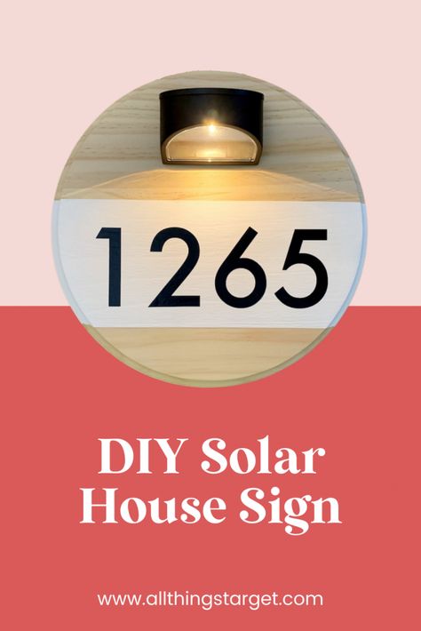 DIY Solar House Sign Solar House Numbers Diy, Diy Address Sign Ideas, Diy Address Sign, Diy Wall Ideas, Solar House Lights, Solar House Numbers, House Numbers Diy, Sign Installation, Solar Lights Diy