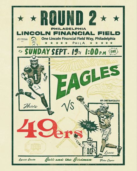 Vintage Eagles Football, The Eagles Aesthetic, Philadelphia Eagles Poster, Philadelphia Illustration, Sorority Flyers, Philly Flyers, Expression Board, Eagles Poster, Philly Art