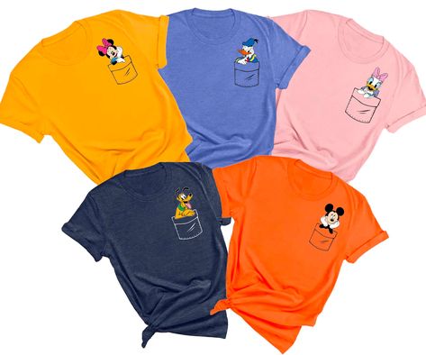 Matching Disney Shirts, Disney Character, Pocket Shirt, Matching Shirts, Gender Neutral, Ships, T Shirts, Disney Characters, Disney