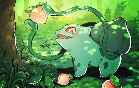 Plant Pokemon, Giratina Pokemon, Bulbasaur Pokemon, Grass Type Pokemon, Pokemon Painting, Pokemon Bulbasaur, Pokemon Craft, Wild Pokemon, Cute Pokemon Pictures