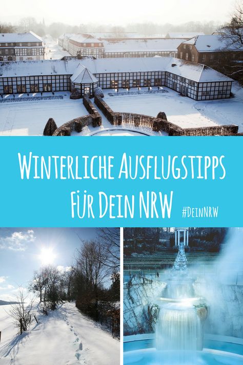 Im Winter gibt es so viel zu entdecken in Deinem NRW. Komm mit auf eine Reise in märchenhafte Landschaften und wärmende Thermen. Hier findest du unsere winterlichen Ausflugstipps für Deine Ausflüge im Winter in Deinem NRW. #deinnrw © Gräflicher Park ;Eifel Tourismus GmbH, Janssen und De Kievith; Carolus Therme Aachen Germany Travel, Places To Travel, Travel Tips, Bucket List, Places To Visit, Favorite Places, Highlights, Germany, Pool