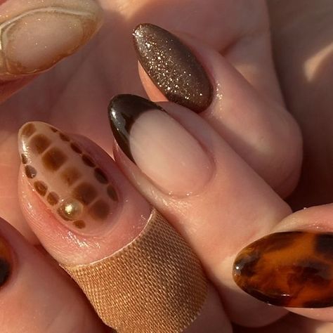 Blooming Gel Nail Art, Blooming Gel, Brown Nails Design, Brown Nails, Gel Nail Art, Nails Design, Gel Nail, Nail Inspo, Gel Nails