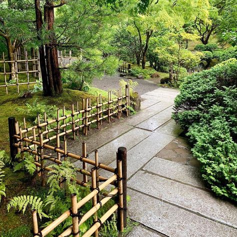 Debby: Botanica Trading on Instagram: “ZIG ZAG BAMBOO FENCE. The Portland Japanese Garden, Oregon. Considered by those in the know to be one of the most authentic Japanese…” Japanese Fence, Portland Garden, Subtle Layers, Straight Path, Portland Japanese Garden, Winding Staircase, Japanese Bamboo, Bamboo Garden, Bamboo Fence