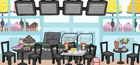 idk Gacha Cafe Background, Gacha Room, Cafe Background, Couples Cosplay, Club Furniture, Anime House, Episode Interactive Backgrounds, Episode Backgrounds, Props Art