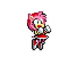 Amy Rose Gif, Rose Gif, My Honest Reaction, Honest Reaction, Poly Art, Low Poly Art, Amy Rose, Low Poly, When Someone