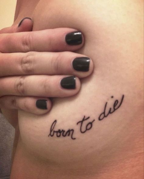 Tattoo For Person Who Died, Goth Tatoos Ideas, Grudge Tattoos, Born To Die Tattoo, Biohazard Tattoo, Pretty Poison, Horrible Tattoos, Emo Tattoos, Master Tattoo