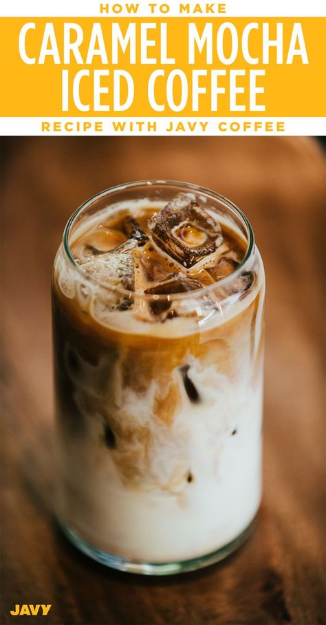 javy coffee, coffee recipe, caramel mocha, iced coffee, starbucks recipe, at home recipe Mocha Iced Coffee Starbucks, Iced Coffee Starbucks Recipe, Coffee Starbucks Recipe, Kitchenaid Coffee Maker, Mocha Iced Coffee, Diy Coffee Creamer, Kitchenaid Appliances, Coffee Recipe Healthy, Iced Lattes