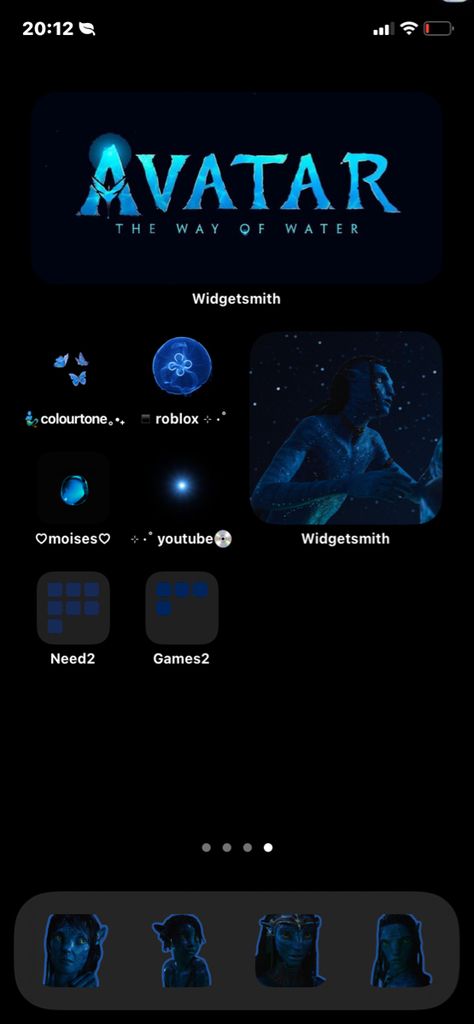 Avatar Phone Theme, Avatar Homescreen, Iphone Customization, Widget Ideas, Ios Ideas, Avatar Movie, Phone Theme, Homescreen Ideas, Home Screen