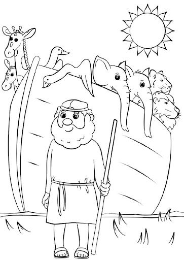 Noah's Ark Coloring Page Free Noah Ark Animals Printable, Noahs Ark Preschool, Learning Kindergarten, Lds Coloring Pages, Noahs Ark Animals, Coloring Worksheets, Animal Printables, School Coloring Pages, Baby Birds