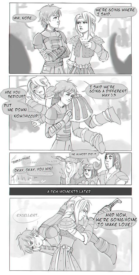 How To Train Your Dragon Comic, Hiccstrid Comics, Hiccstrid Fanart, Hicks Und Astrid, Httyd Funny, Astrid Hiccup, Httyd Art, Httyd 3, Hiccup And Toothless