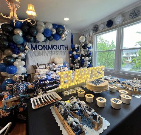 Bed Party College, Monmouth University, College Acceptance, College Bedding, College Vision Board, College Parties, College Room, Lunch Meal Prep, Graduation Party Decor