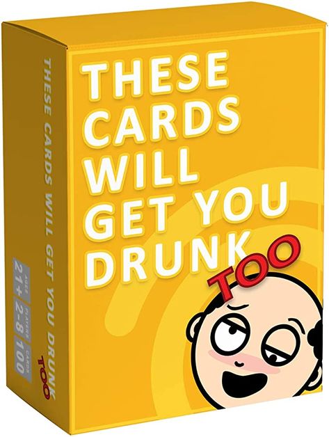 Amazon.com: These Cards Will Get You Drunk Too [Expansion] - Fun Adult Drinking Game for Parties: Toys & Games Beer Shots, Drinking Games For Couples, Adult Drinking Games, Drinking Card Games, Drinking Games For Parties, Drink Responsibly, Family Party Games, Drinking Game, Bar Games