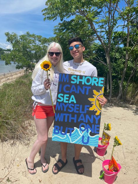 Turtle Promposal, Beach Promposal, Promposal Ideas, Teacher Things, Sea Turtle, Florida, Prom, Quick Saves