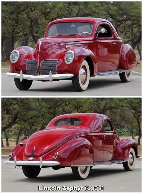 1938 Lincoln Zephyr Coupe Old Fashioned Cars, Lincoln Zephyr, American Graffiti, Lincoln Cars, Fast Car, American Classic Cars, Ford Cars, Ford Classic Cars, Old Classic Cars