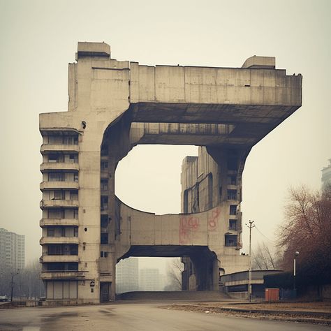 Deconstructivism, Brutalism Architecture, Brutalist Buildings, Brutalist Architecture, Architecture Exterior, Brutalism, Environment Concept Art, Architecture Fashion, Beautiful Architecture