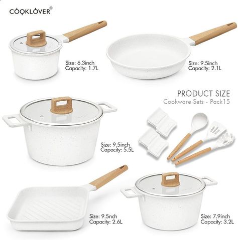 Pans And Pots, Jewelry Storage Solutions, Kitchen Cookware Sets, Induction Cookware, Nonstick Cookware Sets, Cooking Utensil, Clean Cooking, Pots And Pans Sets, Cooking Set