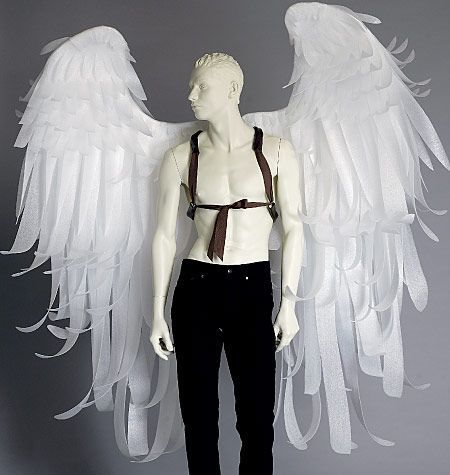 Men With Wings, Coat Wall, Angel Wings Costume, Wing Pattern, Cosplay Wings, Costume Sewing Patterns, Angel Costume, Cosplay Tutorial, Wall Mounts