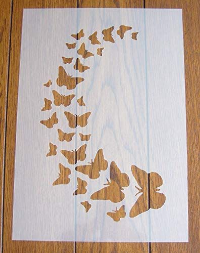 Butterflies Stencil Mask Reusable PP Sheet for Arts & Cra... https://www.amazon.co.uk/dp/B07JWB5BWV/ref=cm_sw_r_pi_dp_x_jSDZBbWYC82H5 Unique Backgrounds, Homemade Stamps, Butterfly Stencil, Stencil Decor, Butterfly Mask, Stencil Printing, Stencil Projects, Butterfly Template, Stencil Furniture