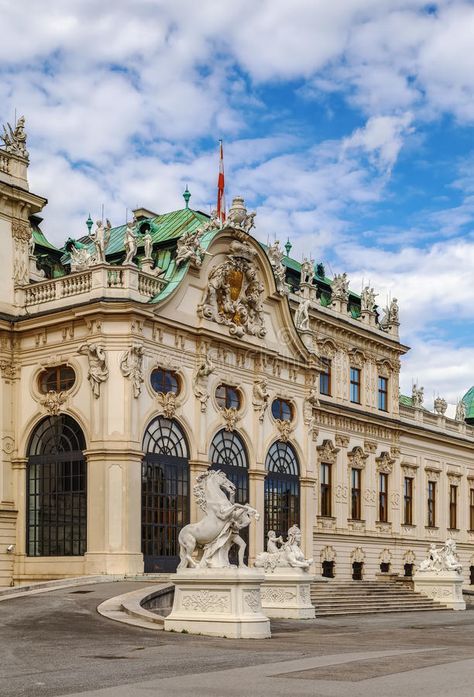 Upper Belvedere palace. Vienna royalty free stock photos Upper Belvedere Palace, Schonbrunn Palace, Belvedere Palace, Bon Bon, School Project, Vienna Austria, Grand Hotel, Vienna, Free Stock Photos