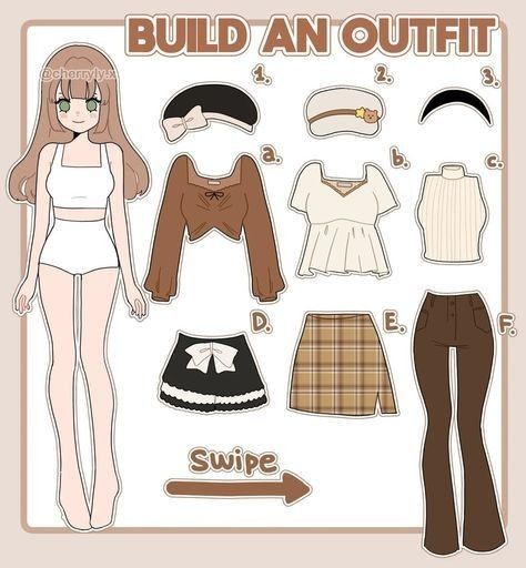 Anime Paper Doll, Kawaii Paper Doll, Create Your Outfit, Princess Paper Dolls Printable, Build An Outfit, Mainan Diy, Emoticon Stickers, Bts App, Buku Diy