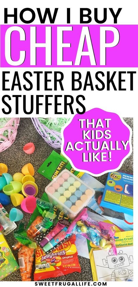 Cheap Easter Basket Ideas For Kids, Dollar Tree Easter Basket Ideas, Cheap Easter Basket Ideas, Easter Basket Stuffer Ideas, Cheap Easter Baskets, Dollar Tree Easter Basket, Kids Budget, Creative Easter Baskets, Filler Ideas