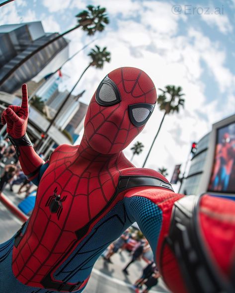 Comic-Con Selfies •Spider-Man •Batman •Thanos •Thor •Wonder Woman •Cyborg •Deadpool •Deadshot •Hulk #comiccon #comics #cosplay #dc #dccomics #marvel #marvelcomics #marveluniverse #marvelstudios #marvellegends #aiart #aiartcommunity #alartwork #characterdesign Spider Man Selfie, Spiderman Ps4, Man Spider, Univers Marvel, Spiderman Spider, Iron Spider, Batman Begins, Tom Holland Spiderman, Marvel Tshirt