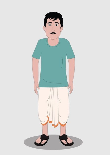 Vector indian village man front view car... | Premium Vector #Freepik #vector #nature #man #men #green Animated Cartoons Characters, Village Man Cartoon Character, Man Cartoon Images, Man Front View, Cartoon Man Character, Village Vector, Character For Animation, Jet Black Wallpaper, Man Animation